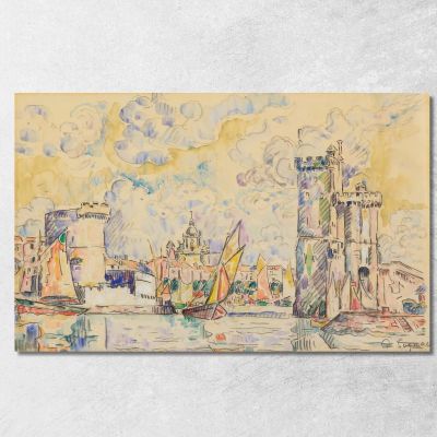 Port Of La Rochelle Paul Signac psn81 canvas print 