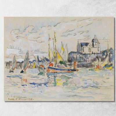 Sables D'Olonne View From Port Paul Signac psn90 canvas print 