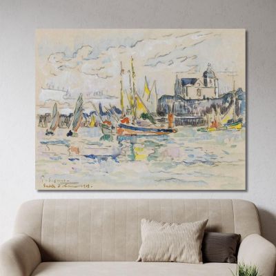 Sables D'Olonne View From Port Paul Signac psn90 canvas print 