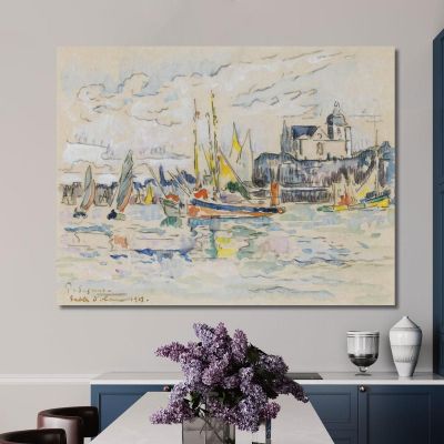 Sables D'Olonne View From Port Paul Signac psn90 canvas print 