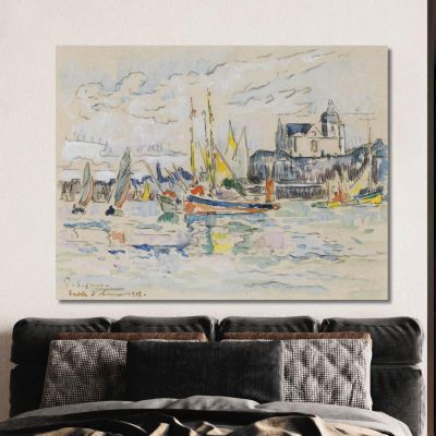 Sables D'Olonne View From Port Paul Signac psn90 canvas print 