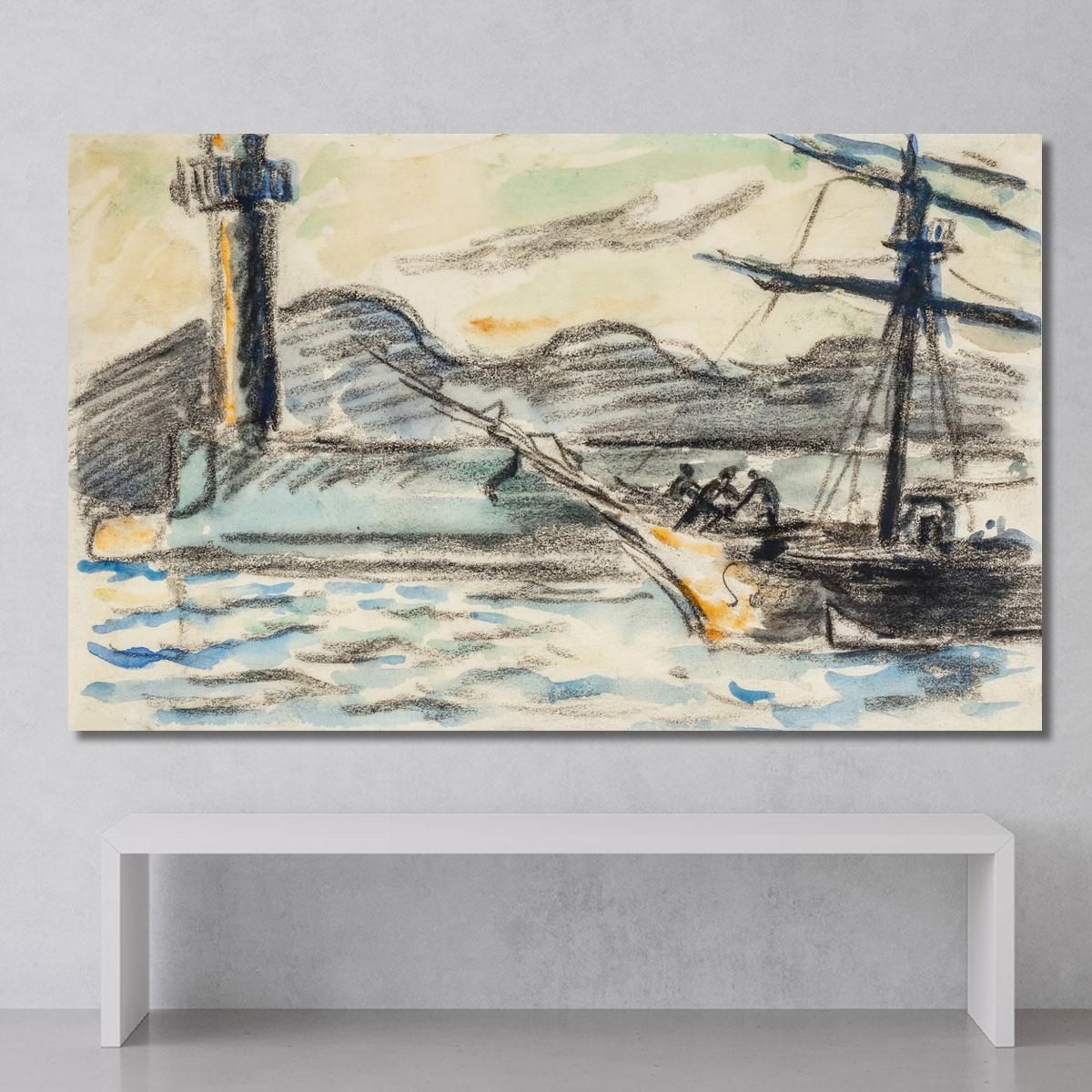 Saint Tropez. The Lighthouse And The Pier Paul Signac psn102 canvas print 