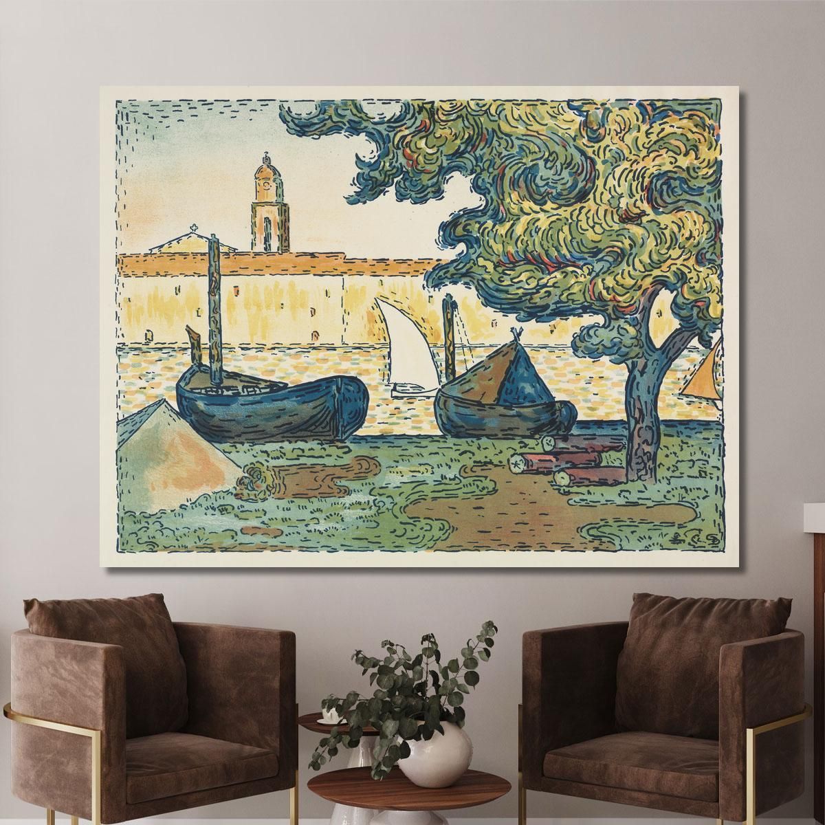 St. Tropez The Port Of St. Tropez Paul Signac psn108 canvas print 