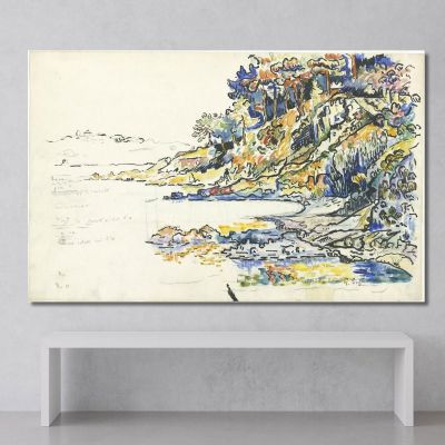 The Calanque At Saint Tropez Paul Signac psn114 canvas print 