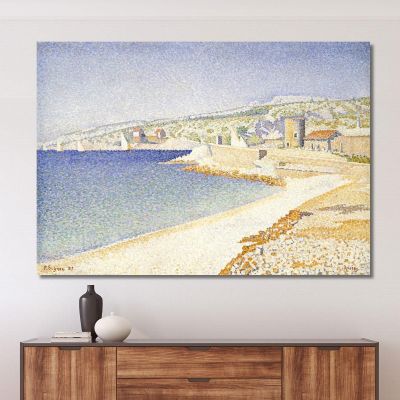 The Jetty At Cassis Opus 198 1889 Paul Signac psn115 canvas print 