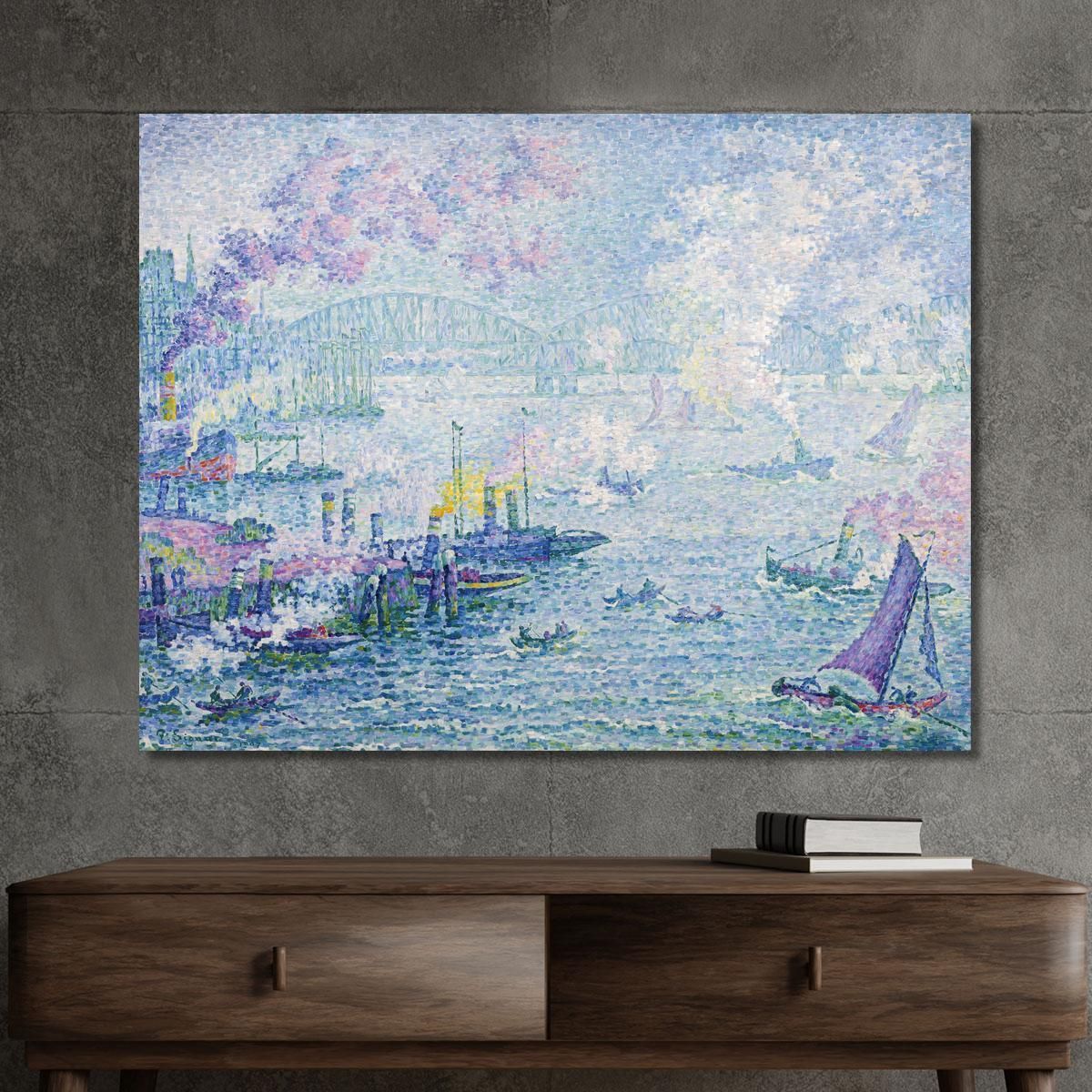 The Port Of Rotterdam Paul Signac psn116 canvas print 