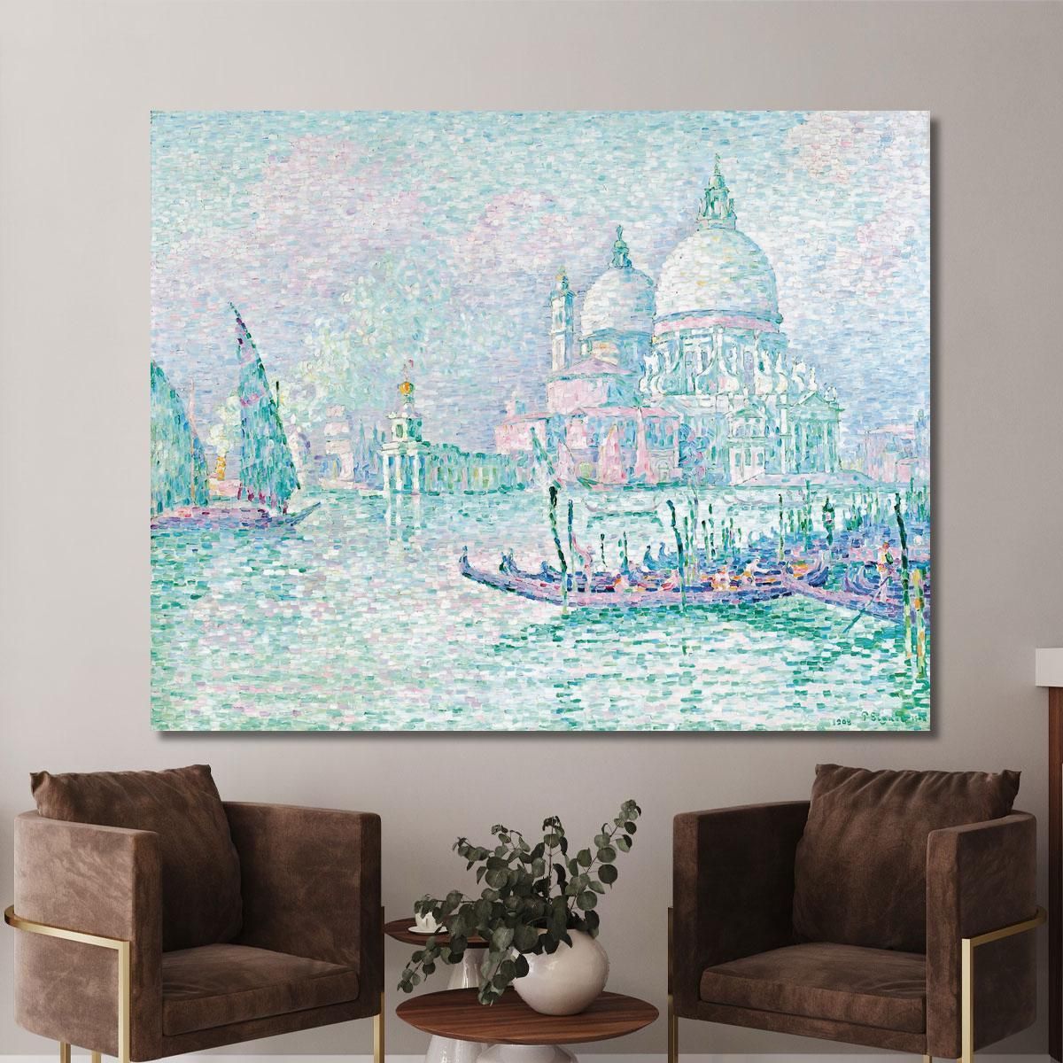 Venice. The Salute. Green Paul Signac psn125 canvas print 