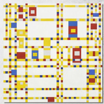 Broadway Boogie Woogie Piet Mondrian pmn1 canvas print 