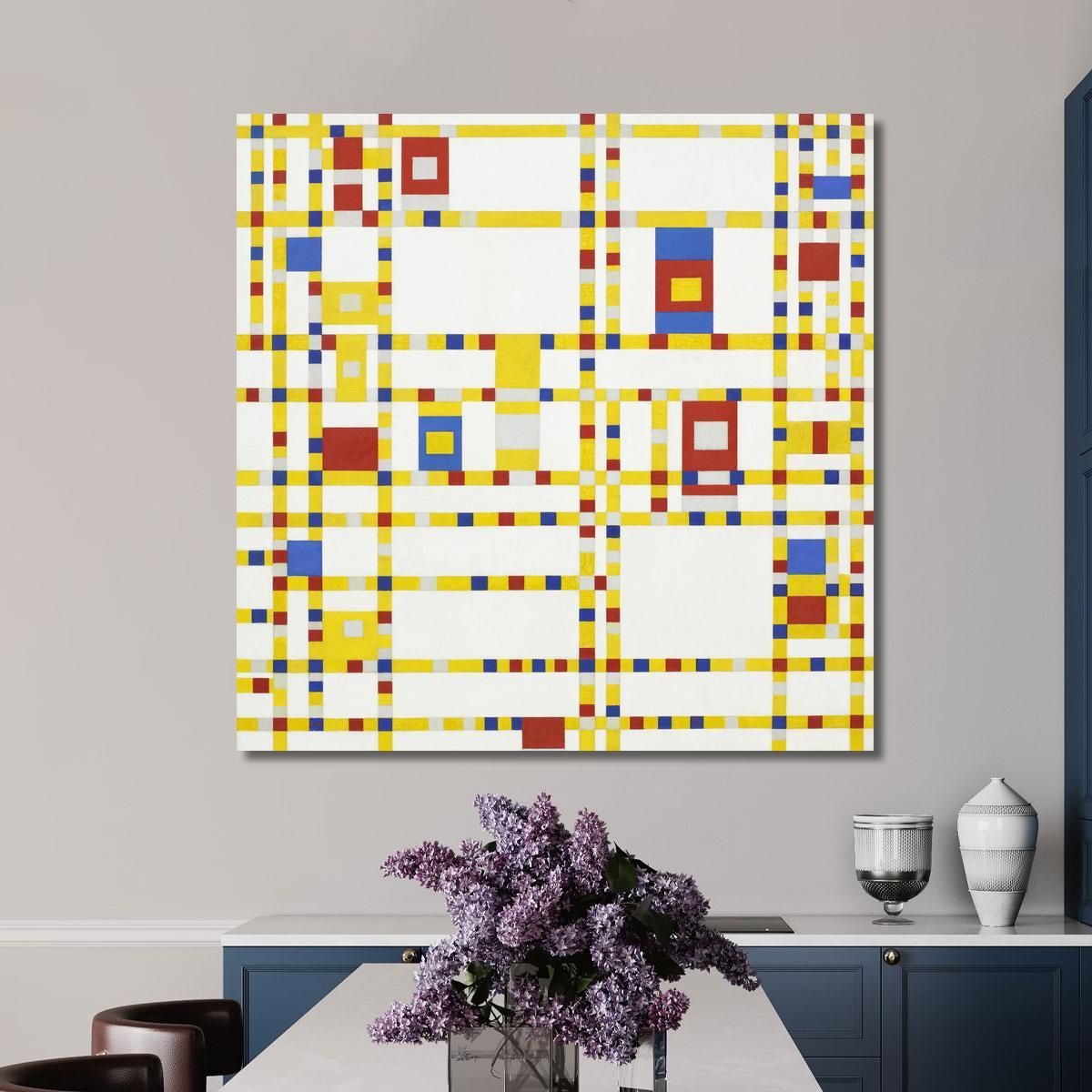 Broadway Boogie Woogie Piet Mondrian pmn1 canvas print 