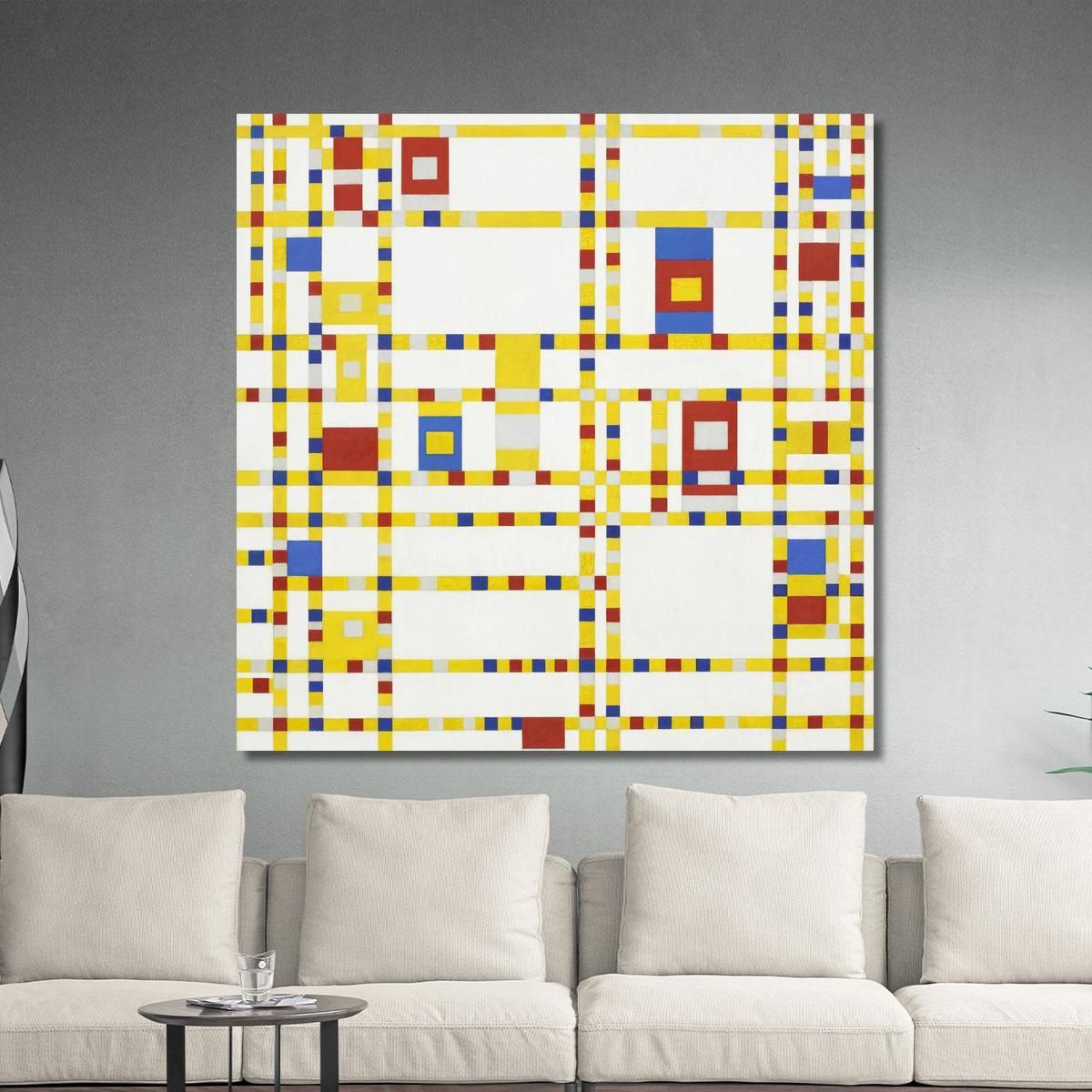 Broadway Boogie Woogie Piet Mondrian pmn1 canvas print 