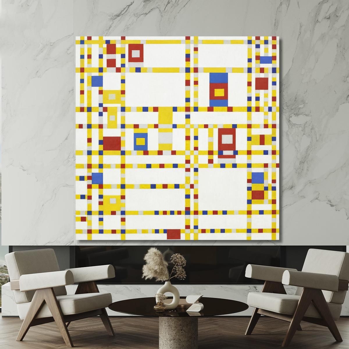 Broadway Boogie Woogie Piet Mondrian pmn1 canvas print 