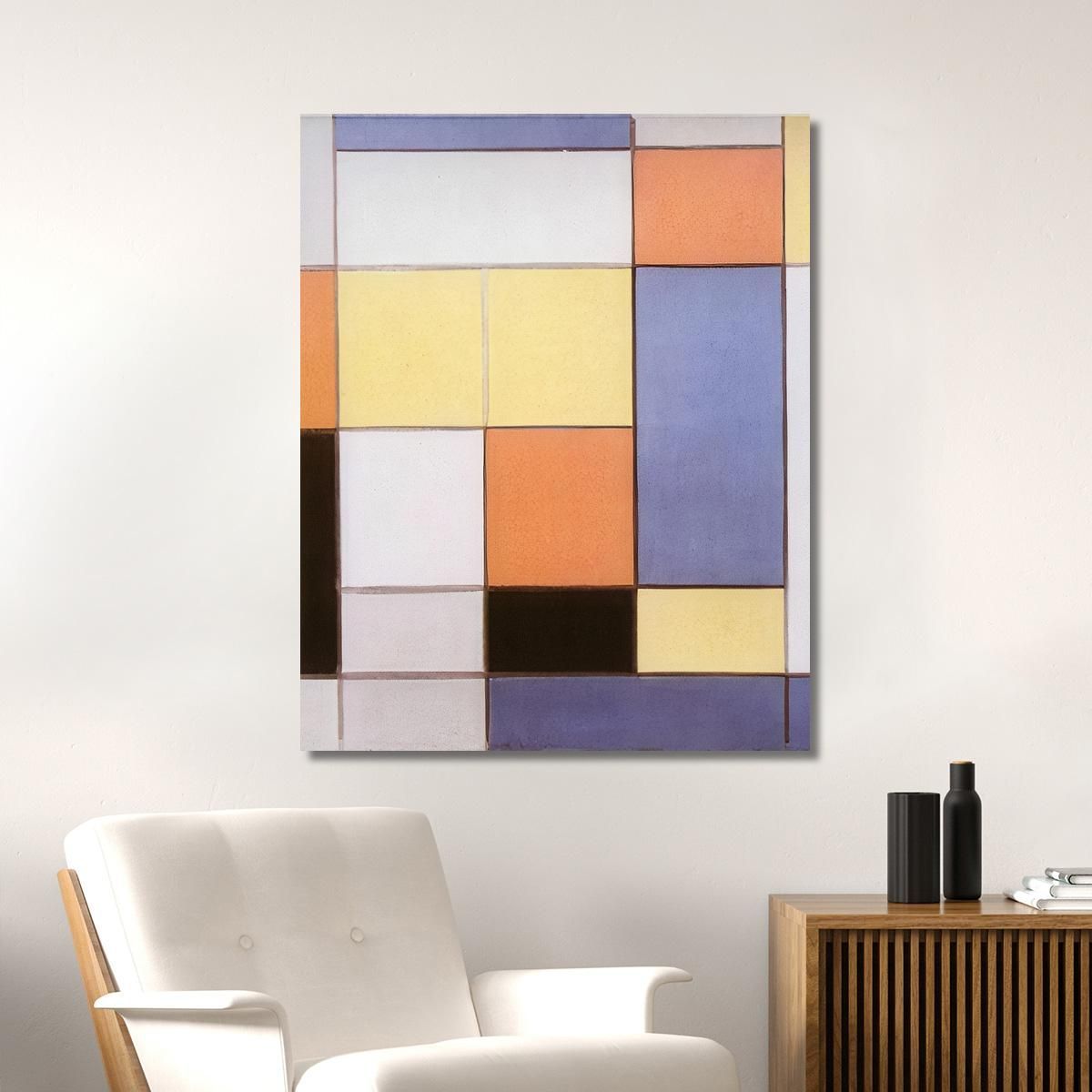 Composition B Piet Mondrian pmn4 canvas print 