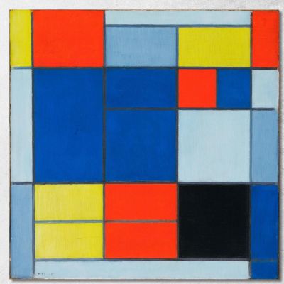 Composition C Piet Mondrian pmn5 canvas print 