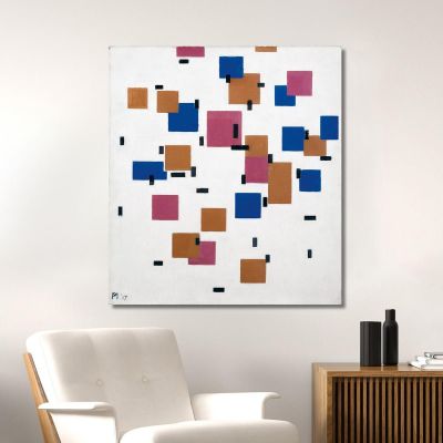 Composition In Colour A Piet Mondrian pmn7 canvas print 