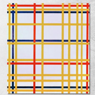 New York City I Piet Mondrian pmn11 canvas print 