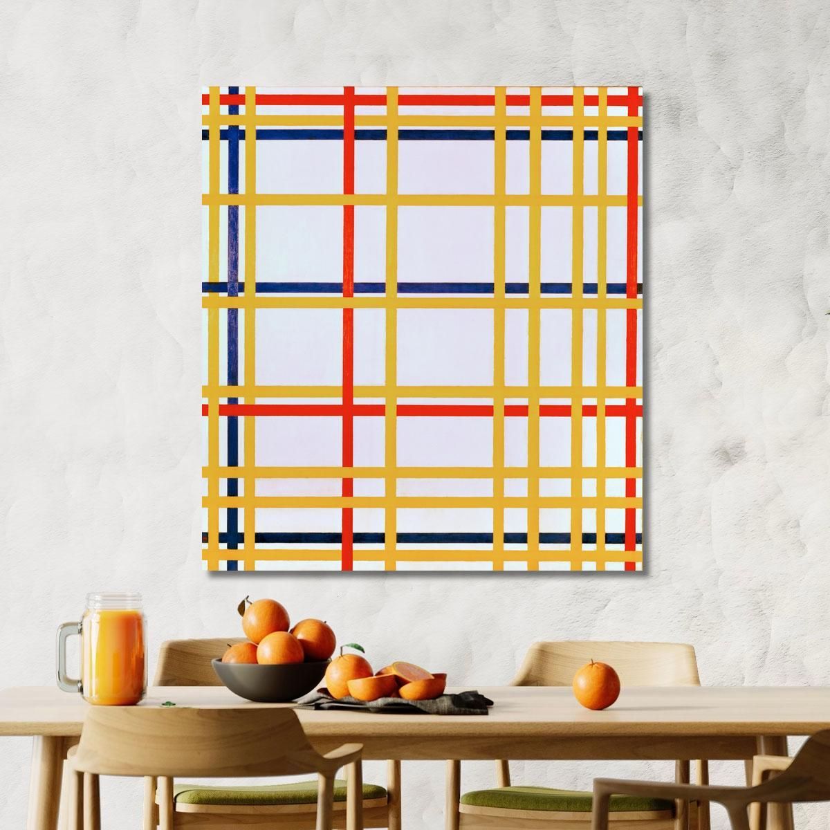 New York City I Piet Mondrian pmn11 canvas print 