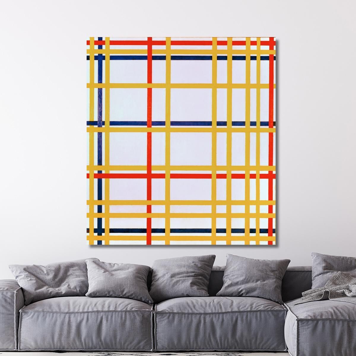 New York City I Piet Mondrian pmn11 canvas print 