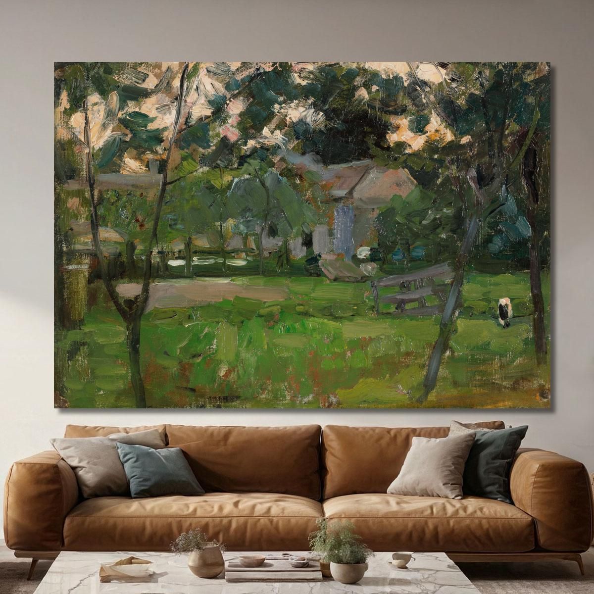 Farmyard In The Gooi Flanked By Young Trees Piet Mondrian pmn18 canvas print 