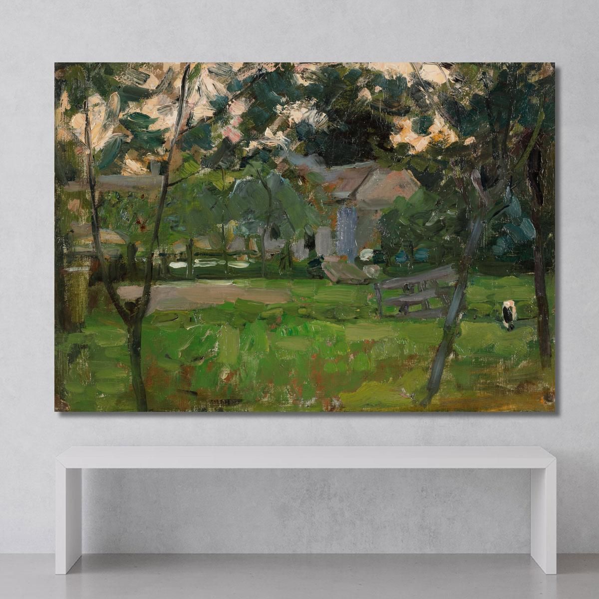 Farmyard In The Gooi Flanked By Young Trees Piet Mondrian pmn18 canvas print 