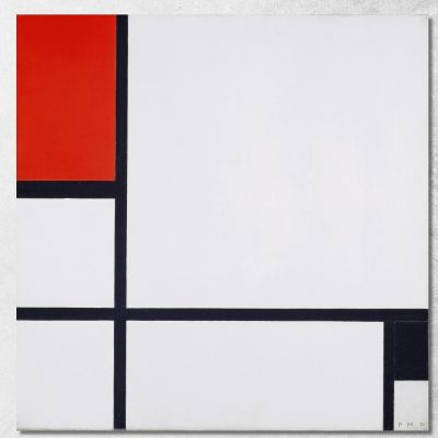 Composition No. I With Red And Black Piet Mondrian pmn26 canvas print 