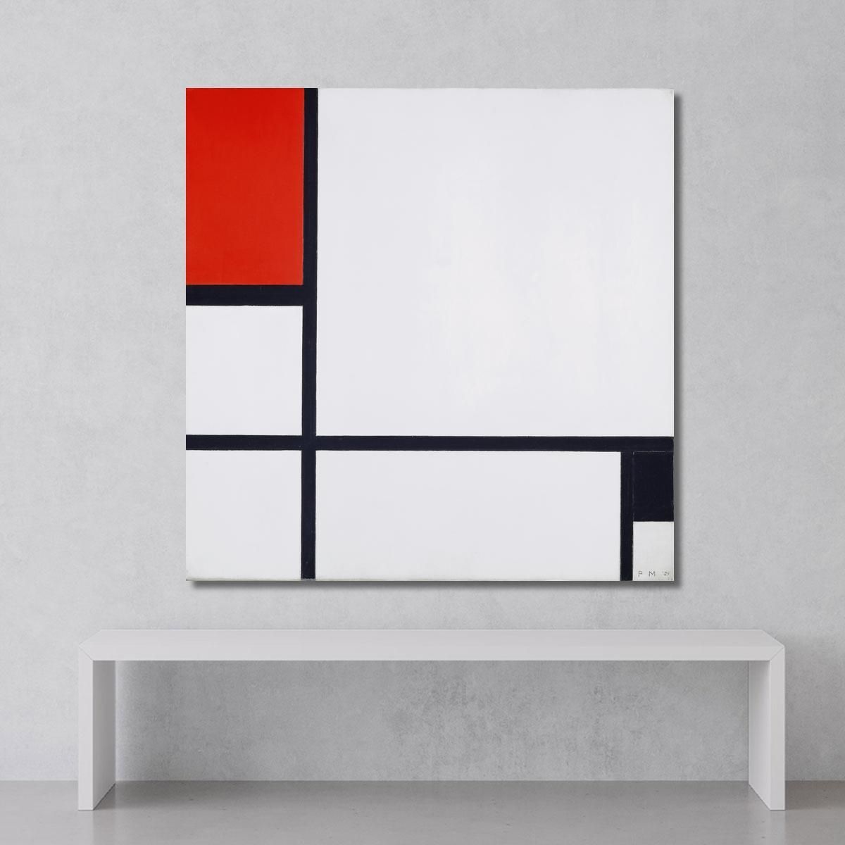 Composition No. I With Red And Black Piet Mondrian pmn26 canvas print 