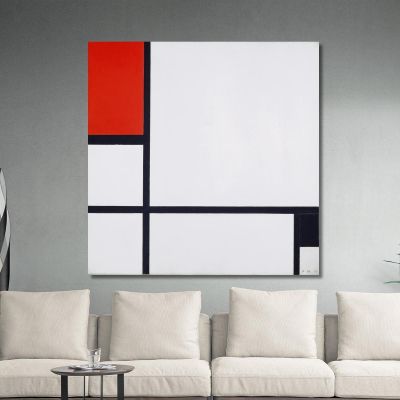 Composition No. I With Red And Black Piet Mondrian pmn26 canvas print 