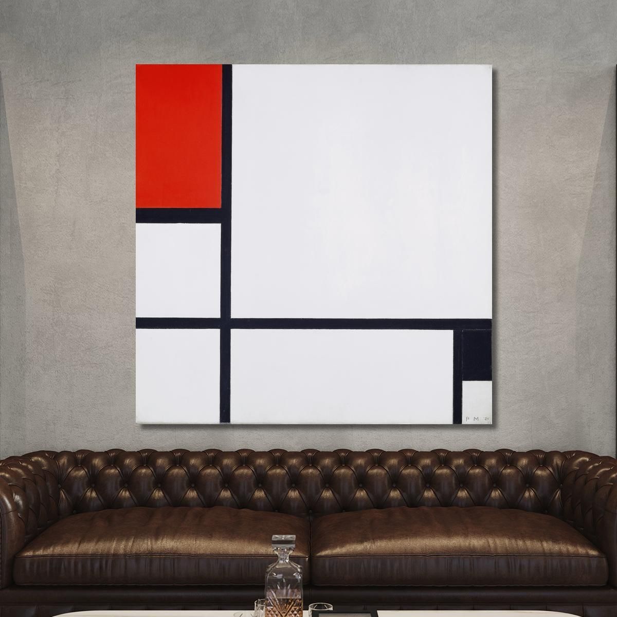 Composition No. I With Red And Black Piet Mondrian pmn26 canvas print 