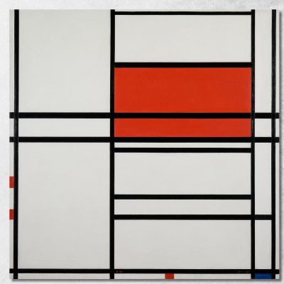 Composition Of Red And White Nom 1Composition No. 4 With Red And Blue Piet Mondrian pmn27 canvas print 