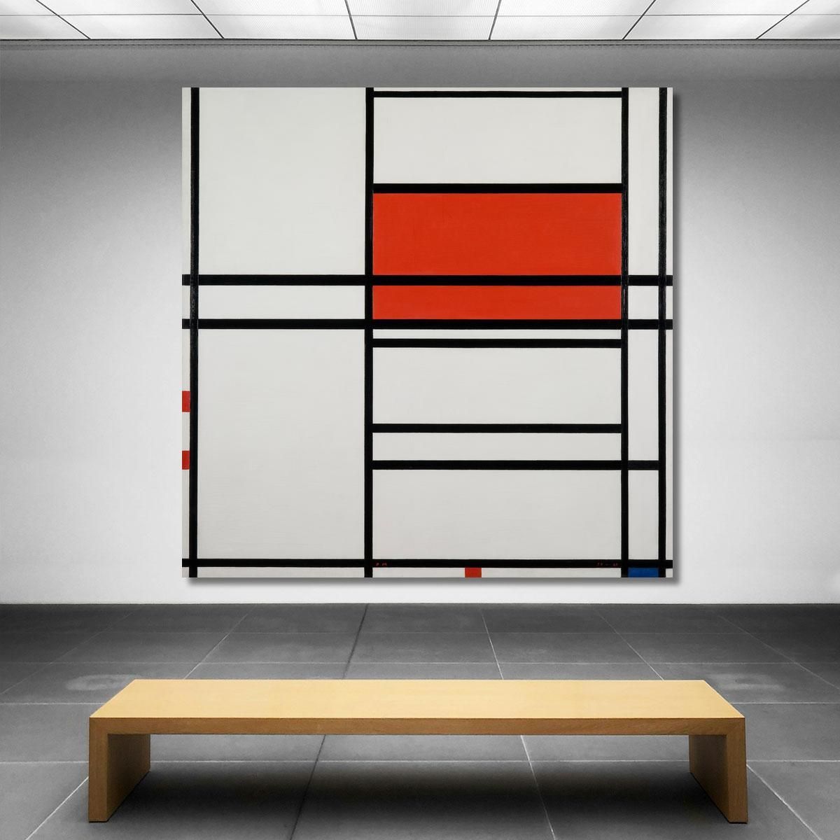 Composition Of Red And White Nom 1Composition No. 4 With Red And Blue Piet Mondrian pmn27 canvas print 