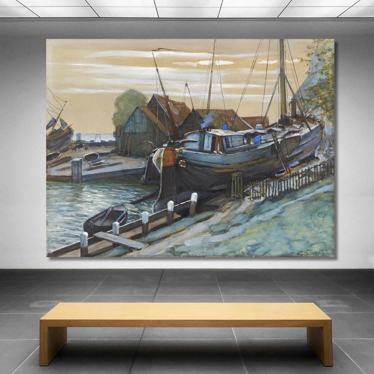 Drydock At Durgerdam Piet Mondrian pmn36 canvas print 