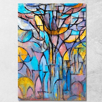 Trees Piet Mondrian pmn52 canvas print 