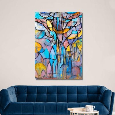 Trees Piet Mondrian pmn52 canvas print 