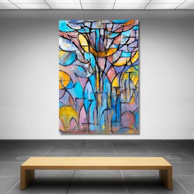 Trees Piet Mondrian pmn52 canvas print 