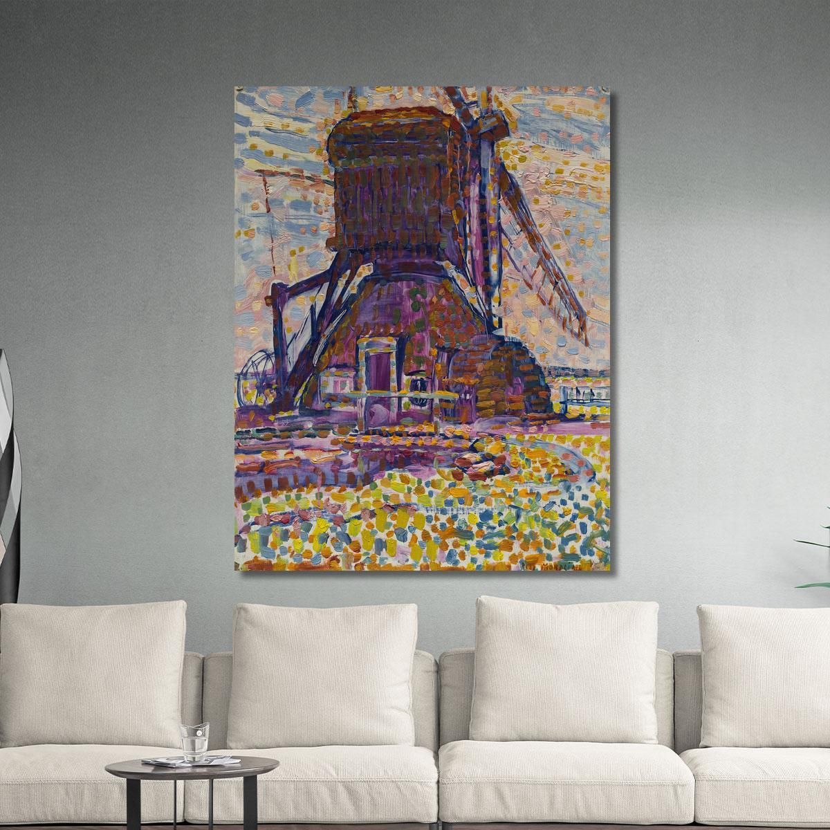 The Winkel Mill Piet Mondrian pmn69 canvas print 