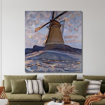 Windmill Piet Mondrian pmn73 canvas print 