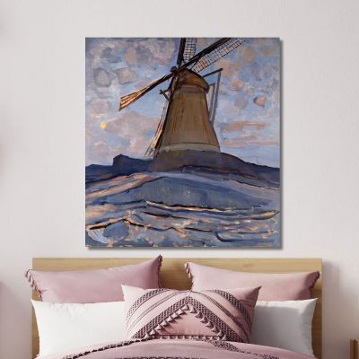 Windmill Piet Mondrian pmn73 canvas print 