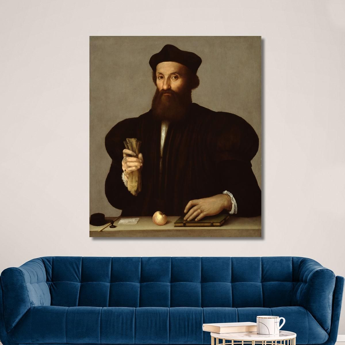 Portrait Of A Gentleman Raphael rph23 canvas print 