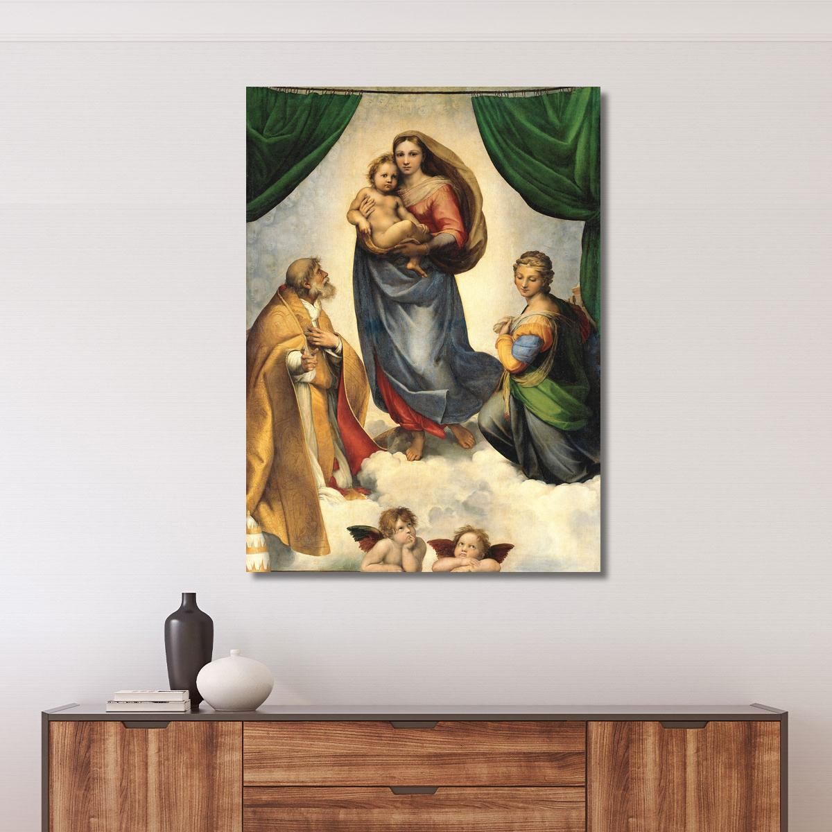 Sistine Madonna Raphael rph29 canvas print 