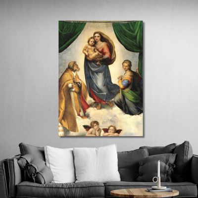 Sistine Madonna Raphael rph29 canvas print 