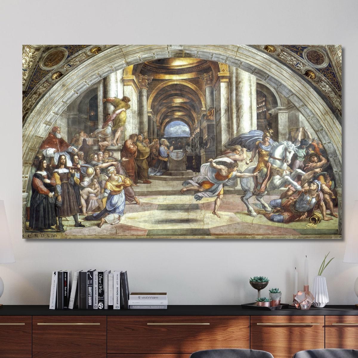 The Expulsion Of Heliodorus From The Temple Raphael rph40 canvas print 