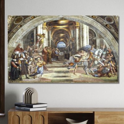 The Expulsion Of Heliodorus From The Temple Raphael rph40 canvas print 