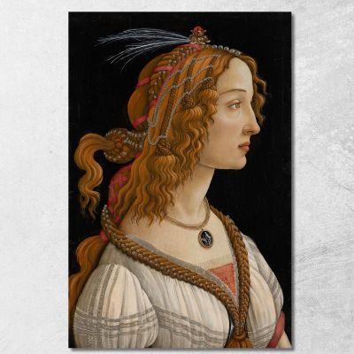 Portrait Of Simonetta Vespucci As Nymph Sandro Botticelli sbt29 canvas print 