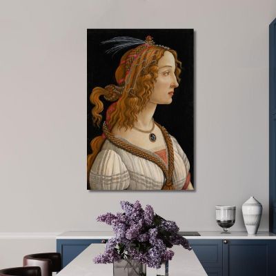 Portrait Of Simonetta Vespucci As Nymph Sandro Botticelli sbt29 canvas print 