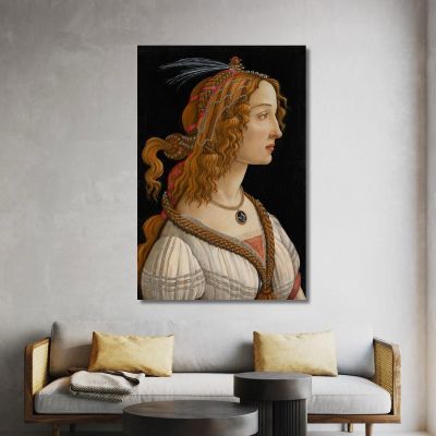 Portrait Of Simonetta Vespucci As Nymph Sandro Botticelli sbt29 canvas print 