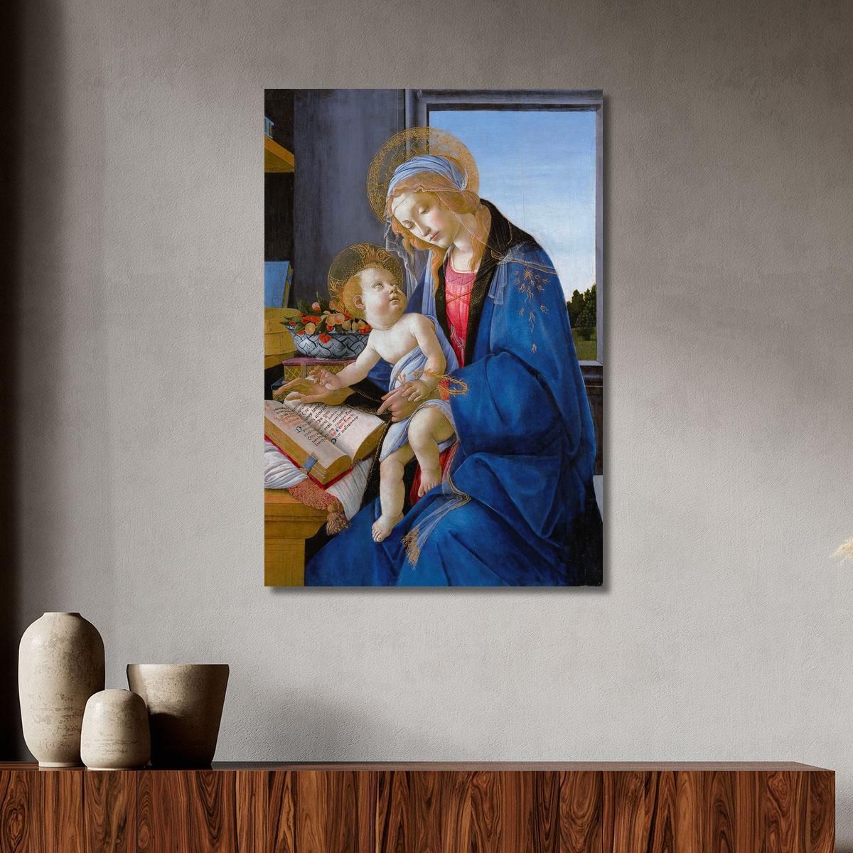 The Virgin And Child The Madonna Of The Book Sandro Botticelli, sbt42 canvas print