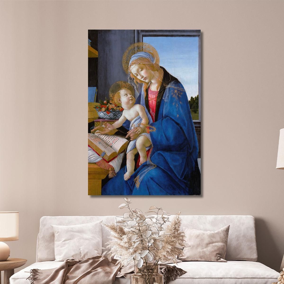 The Virgin And Child The Madonna Of The Book Sandro Botticelli, sbt42 canvas print