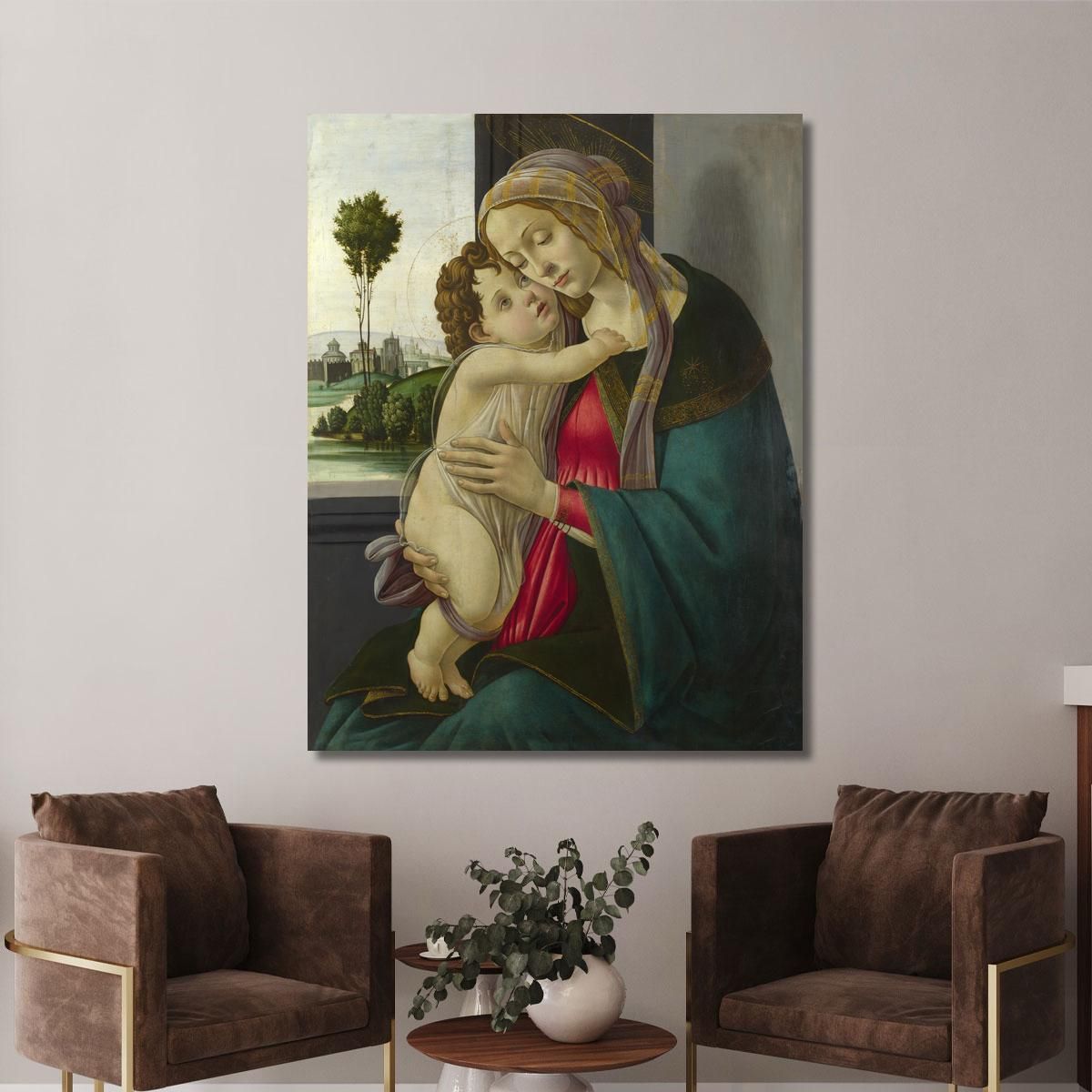 The Virgin And Child Sandro Botticelli sbt49 canvas print 