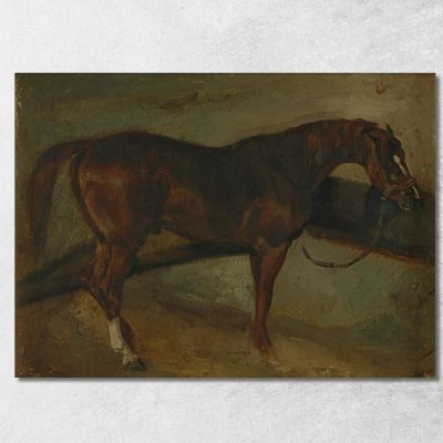 Brown Horse Théodore Géricault tgr5 canvas print 