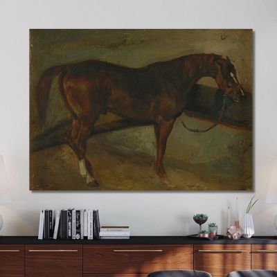 Brown Horse Théodore Géricault tgr5 canvas print 