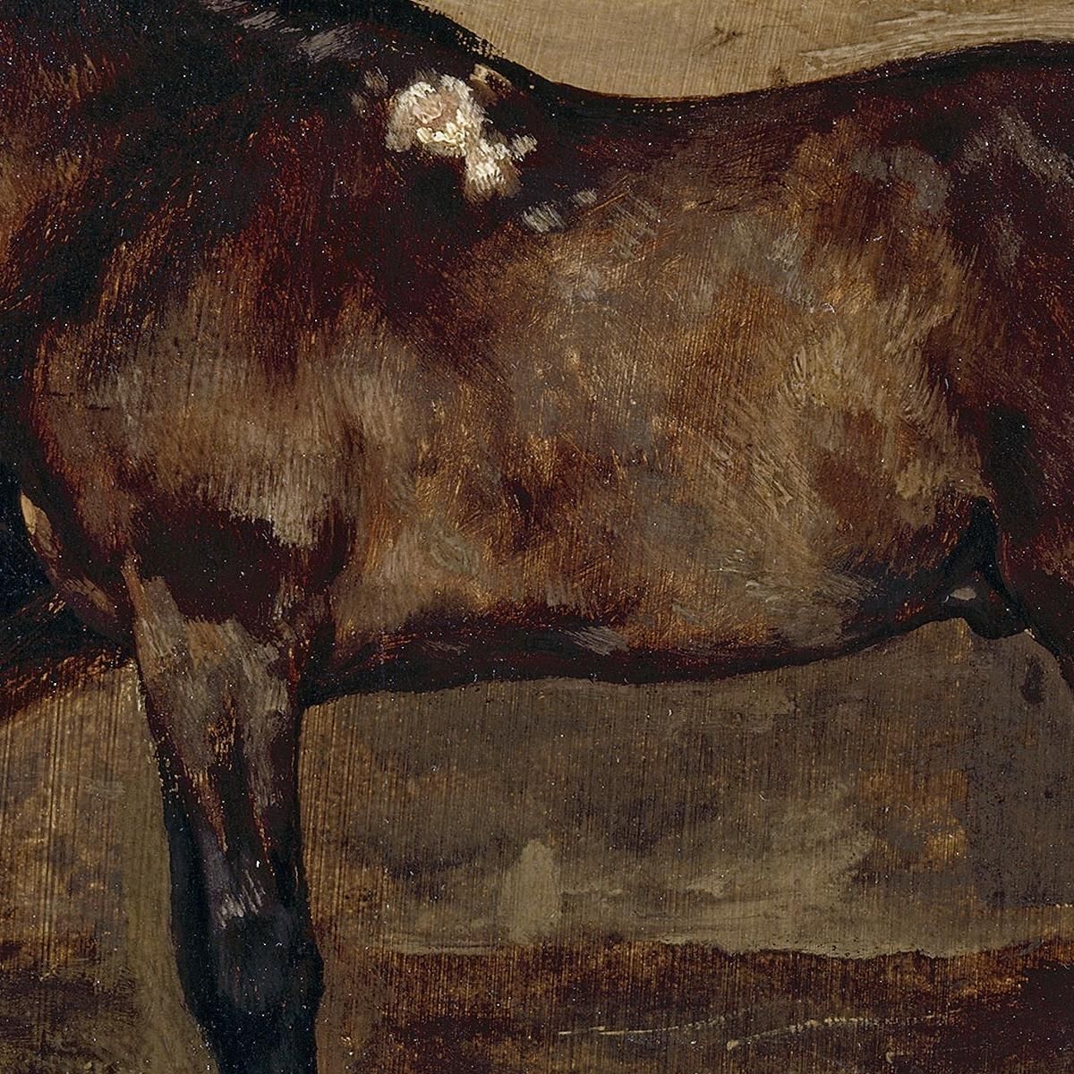 Brown Horse In The Stable Théodore Géricault tgr7 canvas print